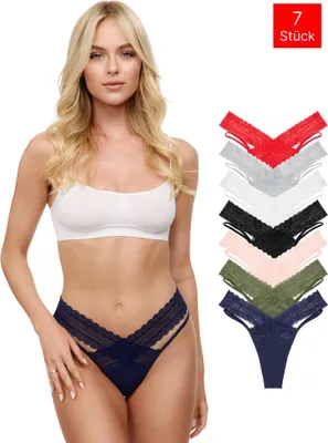 Produktbild von Tazzio Damen String 7er-Pack F919 (Mix, S)