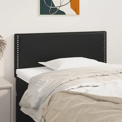 Produktbild von vidaXL Kopfteil Schwarz 90x5x78/88 cm Kunstleder - Kopfteil - Kopfteile - Bett-Kopfteil - Bettkopfteil