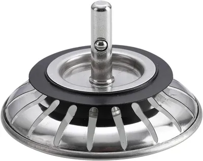 Produktbild von Küchenspülen-Filterstopfen, Abflussstopfen und Siebkörbchen – Universelle Edelstahl-Spülenfilter für Gastronomie und Privathaushalte (3er-Set)