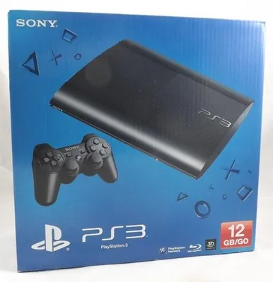 Obrázek produktu pro Sony PlayStation 3 Super Slim 12 GB, PlayStation 3, černá, 802.11b, 802.11g, 1080i, 1080p, 480i, 480p, 576i, 576p, 720p, XDR, IBM Cell Broadband Engine