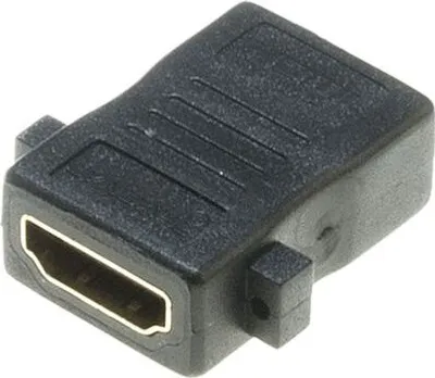Produktbild von Lyndahl LKPA008 gerader HDMI Einbauadapter, HDMI 1.4 F/F Paneladapter,vergoldet