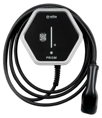 Obrázek produktu pro Nabíjecí stanice, jednofázová, 7,4 kW, typ 2, kabel 7 metrů, inteligentní správa energie, nástěnná nabíječka