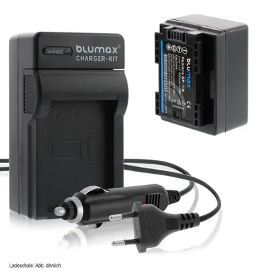 Produktbild von 1x Akku + Lader für Canon BP-718 M52 M56 M506 R37 R38 R306  1800 mAh (3,6V)