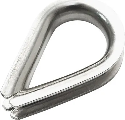 Produktbild von Kausche 6 mm (ähnl. DIN 6899) Edelstahl A4 2 Stück