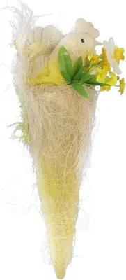 Produktbild von Hahn mit Eiern im Sisalkokon - Osterdekoration zum Aufhängen