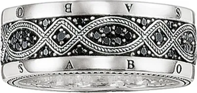 Image de Thomas Sabo - TR2006-051-11-62 - Bague - Unie - Argent 925 - Rebel at Heart - Largeur 62