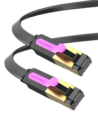 Zdjęcie produktu dla Kabel sieciowy CAT7 RJ45, 10 Gbps, do komputerów, switchy, routery, modemy (0,5 m)