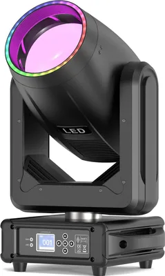 Produktbild von Bewegliche Kopflichter, DMX-Steuerung, 15 Farben, Schwarz, EU-Stecker