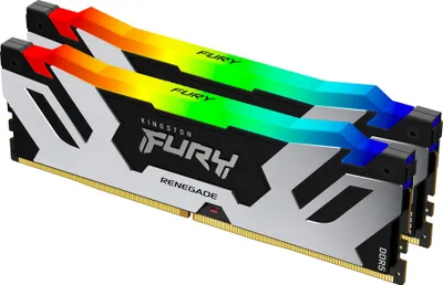 Zdjęcie produktu dla DDR5  32GB PC 6400 CL32 Kingston KIT (2x16GB) FURY Ren. RGB retail