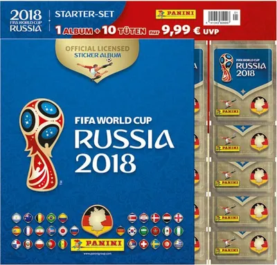 Image de Panini WM Russia 2018 - Stickers - Starter Set 1 - 1 album + 10 sachets - expédié dès maintenant
