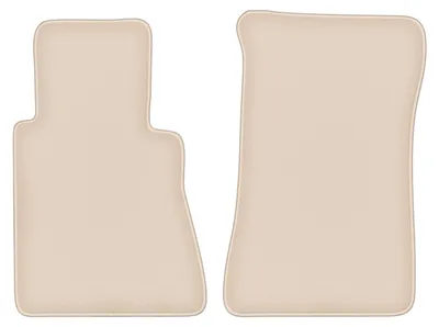 Produktbild von DURBAN Beige Velours-Fußmatten vorne für Mercedes W123 Limousine, Kombi (1975-1986)