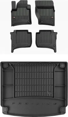 Productafbeelding van Set van 3D rubberen matten voor Porsche Cayenne, model 2, bouwjaar 2010-2017