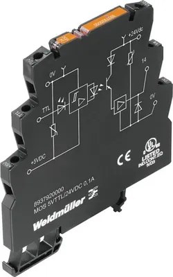 Zdjęcie produktu dla Przekaźnik półprzewodnikowy Weidmüller MOS 5 VTTL/24 V DC 0,1 A 8937920000