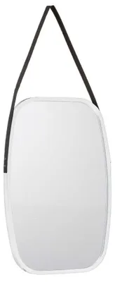 Produktbild von Giftdecor Wandspiegel mit Aufhangeschnur - Rahmenfarbe weis - 43 x 65 cm