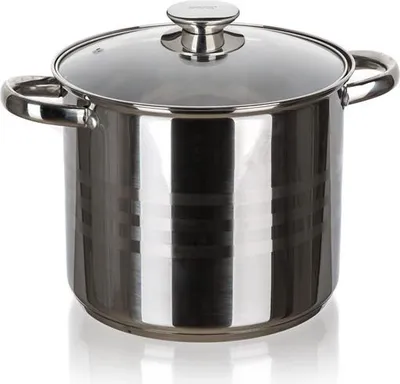 Produktbild von Kochtopf, traditionell, Edelstahl, mit Deckel Living 7,2 l