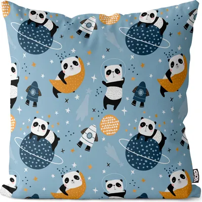 Produktbild von VOID Pandas Astronauten Rakete Kissenbezug Kissenhülle Sofakissen Kissen Deko Outdoor-Kissen Dekokissen