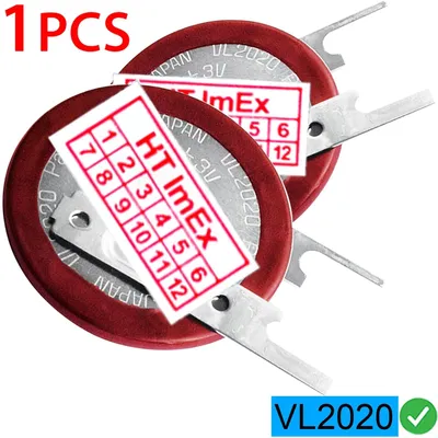 Produktbild von Panasonic VL2020 3V Akku wiederaufladbar mit Lötfahnen für BMW E61 E81 E83 E87 E90 Car PC CMOS