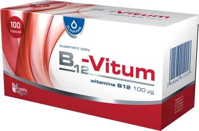 Zdjęcie produktu dla B12-Vitum 100 kapsułek