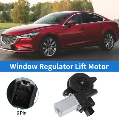 Image de Moteur De Lève-Vitre électrique Avant Droit Pour Mazda 6 2009-2018 Berline No.D6515858X/D6515858Xa 6 Broches Moteur De Lève-Vitre De Voiture