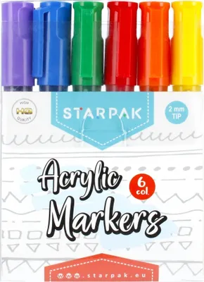 Obrázok produktu pre Akrylové fixky 6 farieb