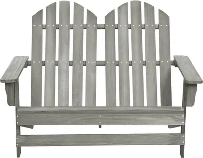 Produktbild von vidaXL Adirondack-Gartenbank 2-Sitzer Massivholz Tanne Grau
