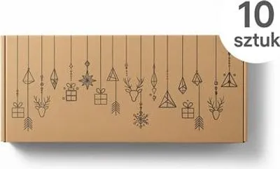 Zdjęcie produktu dla Karton Wykrojnikowy z Motywem Świątecznym 390x180x120mm 10 sztuk