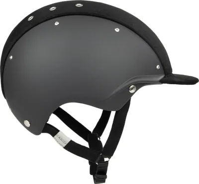 Obrázok produktu pre CASCO APART Embellis Čierna jazdecká prilba, farba: čierna prešívaná, veľkosť: 58-62 cm