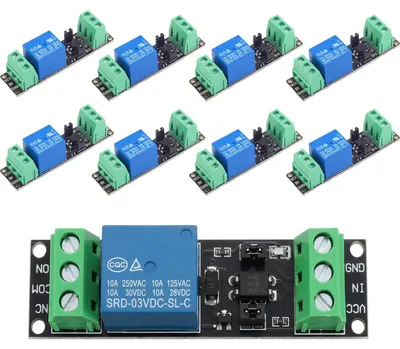 8x 1-Kanal 3V Relais-Modul mit Optokoppler für IoT