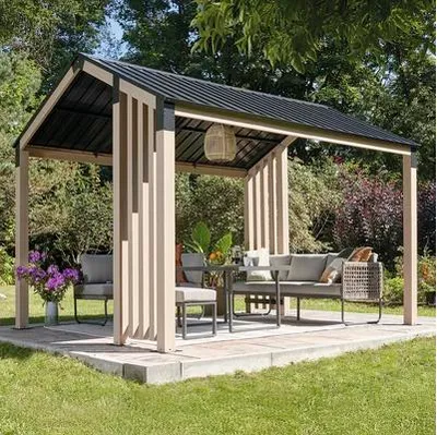 Image de Sojag Lito 1012 Pavillon en aluminium résistant aux intempéries 3 x 3,5 m