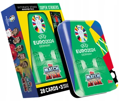 Image de Mini EURO 2024 Tin – Choice of Colour – UEFA Match Attax Topps Football Cards