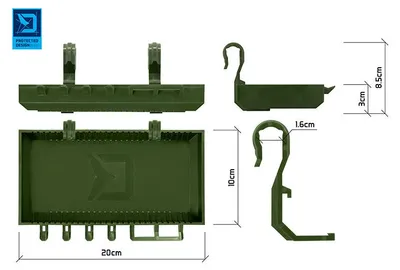 Produktbild von DELPHIN Rodpod-Ablage Delphin ShelfPOD / Camo 20x10x3cm
