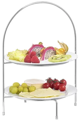Zdjęcie produktu dla ZELLER PRESENT Etagere 2-stufig silber