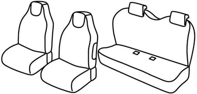 Immagine prodotto di Coprisedili Lampa Set Superior grigio/nero per Citroen C1 (03/12>05/14) Citroen C1 (03/12>05/14) Peugeot 107 (03/12>12/14) Peugeot 107 (03/12>12/14) Toyota Aygo (03/12>05/14) Toyota Aygo (03/12>05/14)