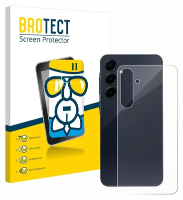 A product box for a screen protector, with the screen protector and a smartphone shown next to it.
