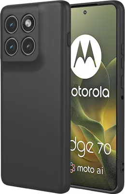 Obrázok produktu pre Puzdro pre Motorola Edge 70 - Zadný kryt Phonesta Soft Silk Silikónový - Čierna