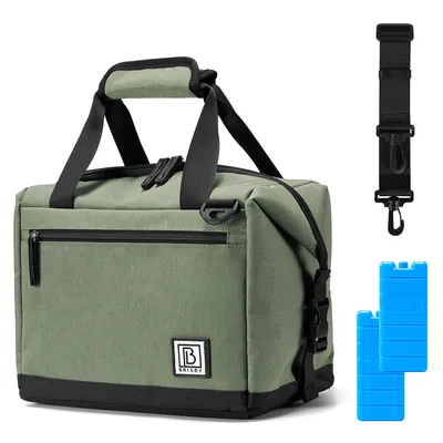 Produktbild von Brisby Kühltasche – Lunchtasche – 12 l – 4-lagige Isolierung – Grün