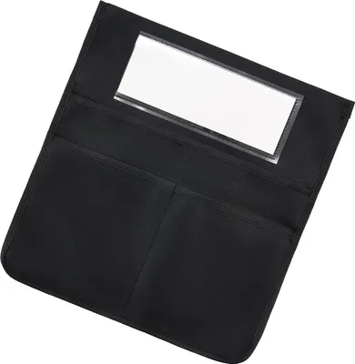 Immagine prodotto di SucceBuy 24x tasche per schienale per aule con etichetta 36 cm nero