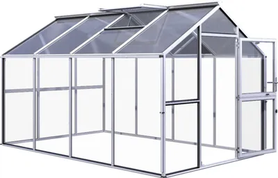 Produktbild von KGT Gewächshaus "Novum IV" pressblank 11,1 m² 4 mm ESG, 10 mm HKP