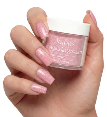 Produktbild von Kabos Magic Dip System Dipping Powder für Nägel 020 Shimmering Pink 20g