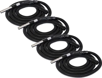 Produktbild von vhbw 4x Ersatz Schlauch kompatibel mit Nilfisk GM 400, GM 500, GD945, GM 200, GM 300, GM 90, GD950 Staubsauger - 5 m, Handgriff, 32mm Rundanschluss