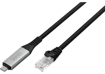 Image de DIGITUS USB 3.2.RJ45 Ethernet Kabel s/FTP 3 m