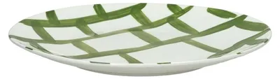 Productafbeelding van Pomax serveerschaal, porselein, groen, Ø 27 x H 2,5 cm