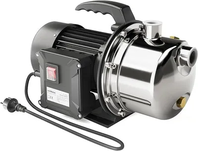 Imagen del producto de Sistema de agua para jardín JET110S, 1100W, 4600L/h, bomba de jardín portátil, bomba de agua para el hogar, bomba eléctrica, acero inoxidable