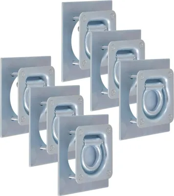 Image de Anneau d'arrimage pour remorque 6 pcs Acier galvanisé 2000 kg