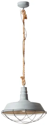 Produktbild von Brilliant Rope Pendelleuchte 47cm E27 Grau Beton 93614/70
