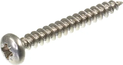 Produktbild von SECCARO Spanplattenschraube Halbrundkopf 3 x 25 mm, Edelstahl V2A VA A2, Holzschraube mit Vollgewinde, Kreuzschlitz / PZ, 250 Stück