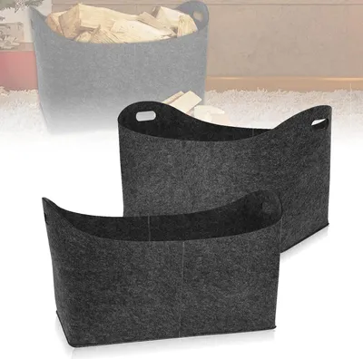 Produktbild von Klappbarer Holzkorb für Kaminholz - 55 x 30 x 40 cm