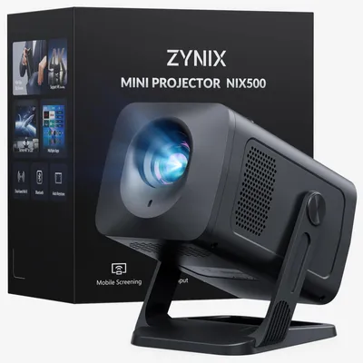 Imagen del producto de Mini proyector portátil - 400 lúmenes ANSI - Resolución 1280 x 720 - LED - Proyector para cine en casa