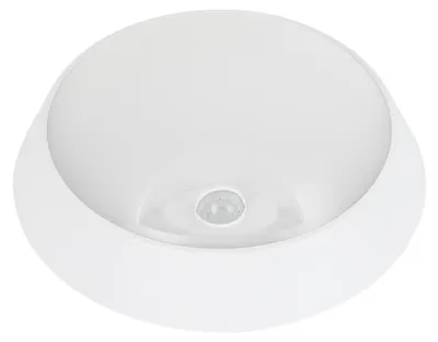 Zdjęcie produktu dla Plafoniera LED Alcapower Okrągła 15W IP65 z czujnikiem PIR, barwa światła 3000K/4000K/6500K, wydajność 93lm/W, 1400lm, biała