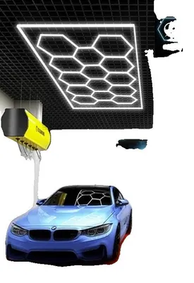 Obrázek produktu pro LED stropní svítidlo, hexagonální design, energeticky úsporné, barva: bílá (14Hex)